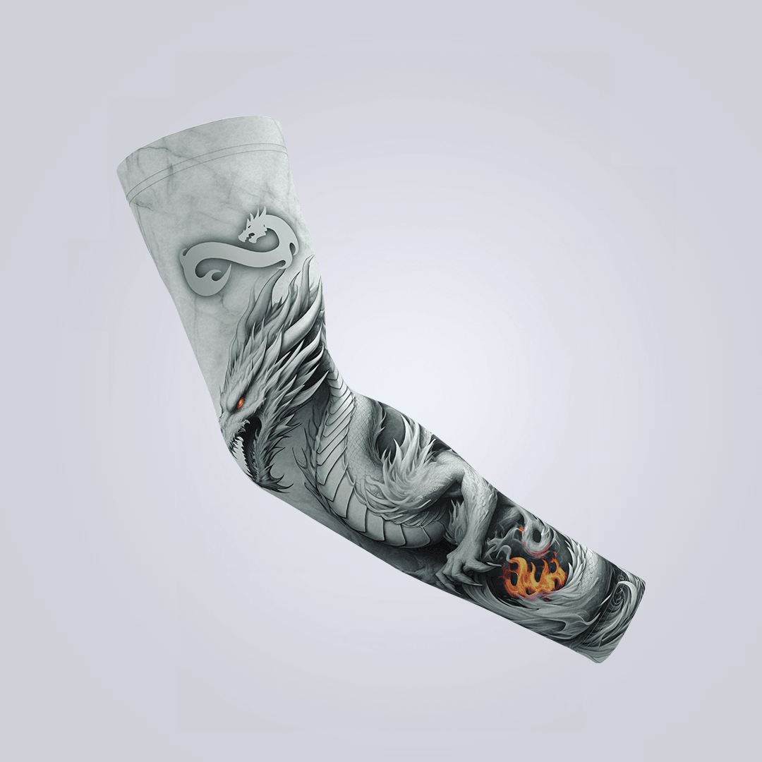 Eternal Fire White Dragon Sleeve