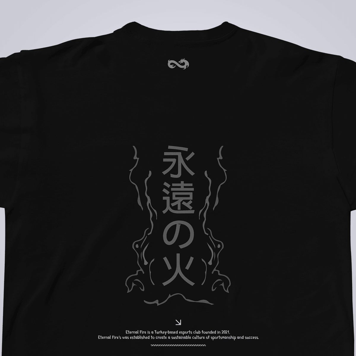 Eternal Fire Dragon Black T-Shirt