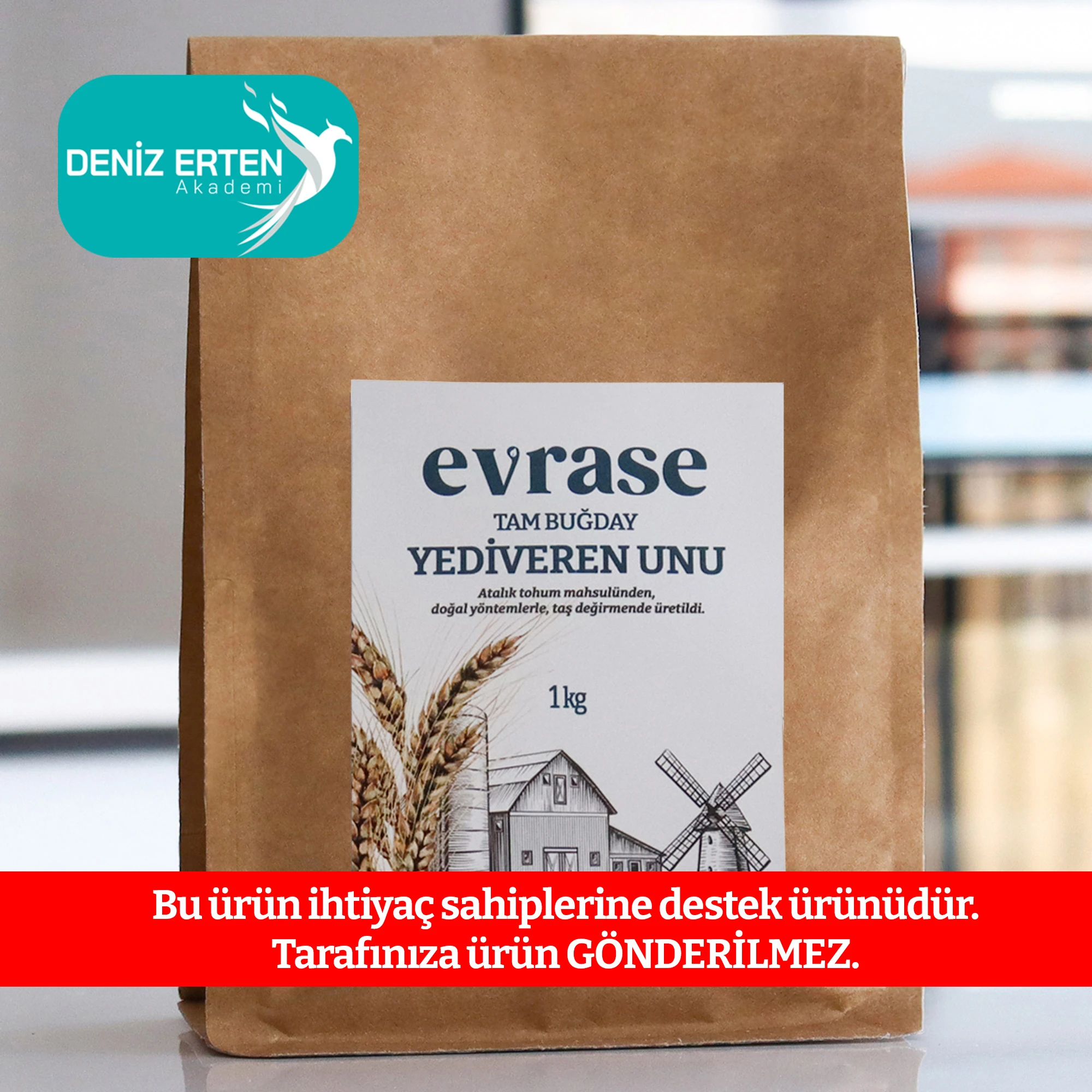 Tam Buğday Unu (1kg İhtiyaç Sahiplerine Destek Unu)