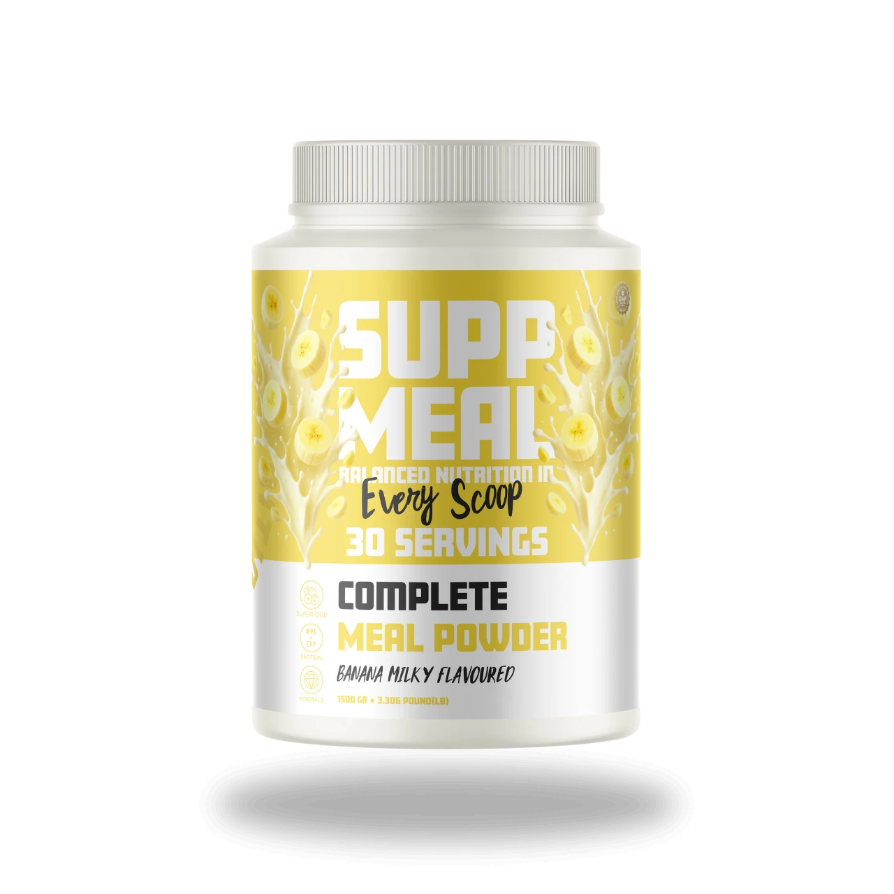 SUPPMEAL ÖĞÜN TOZU 1500 GR 30 SERVİS MUZ AROMALI