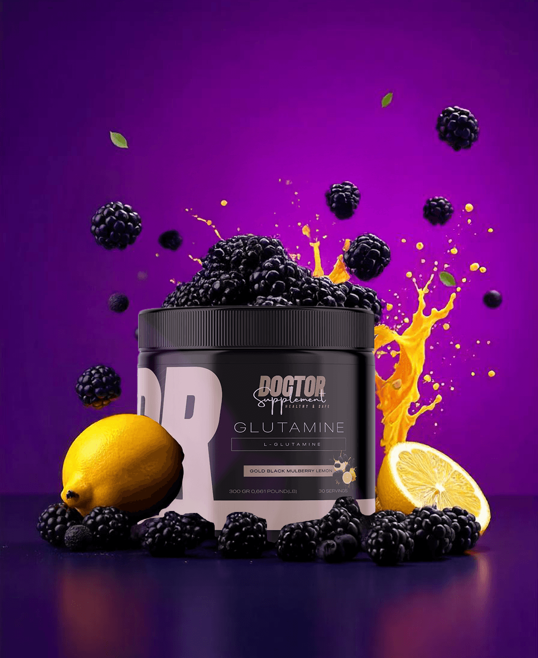 GOLDEN GLUTAMİN 300 GRAM 30 SERVİS MULLBERRY AROMALI