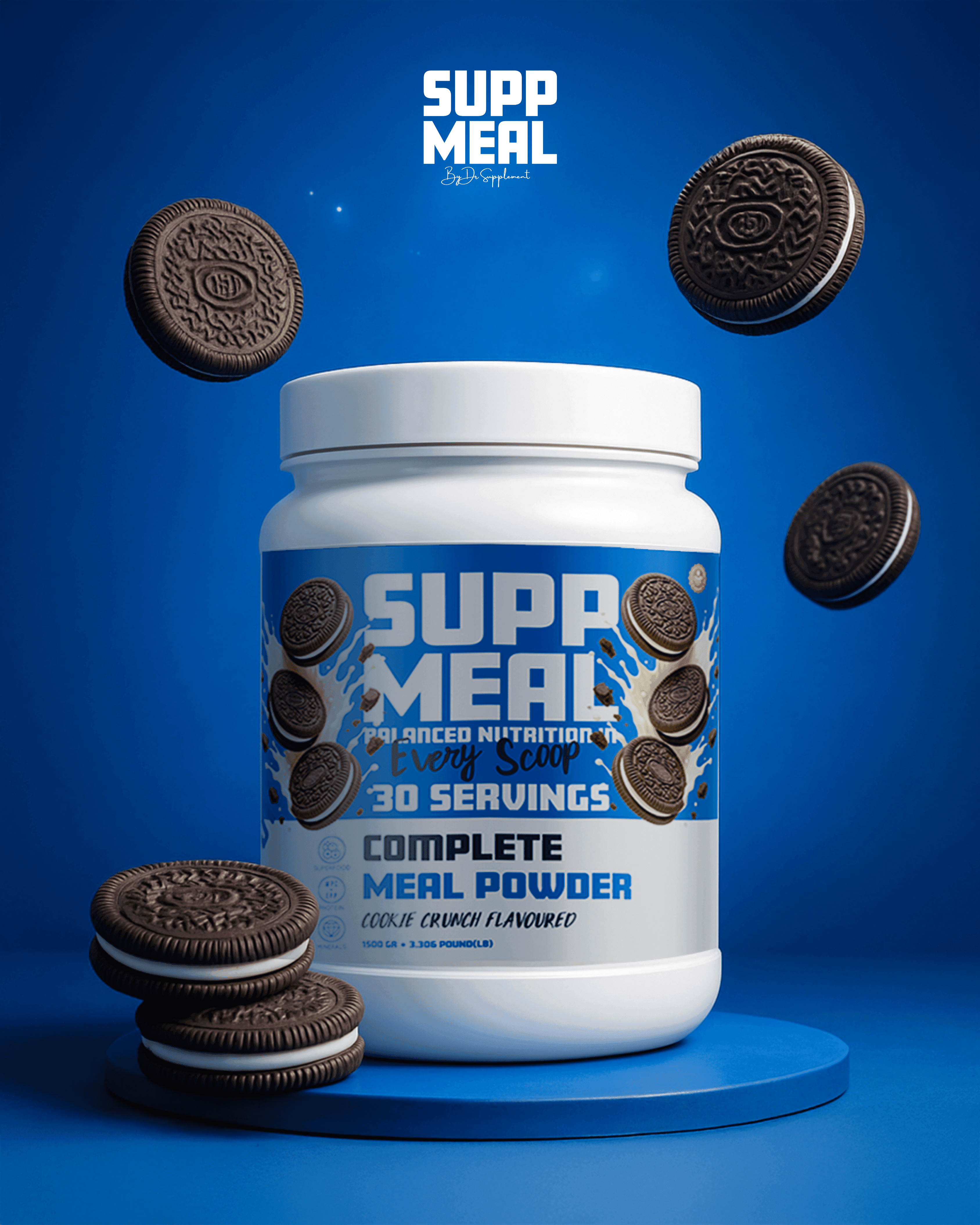 SUPPMEAL ÖĞÜN TOZU 1500 GR 30 SERVİS OREO AROMALI