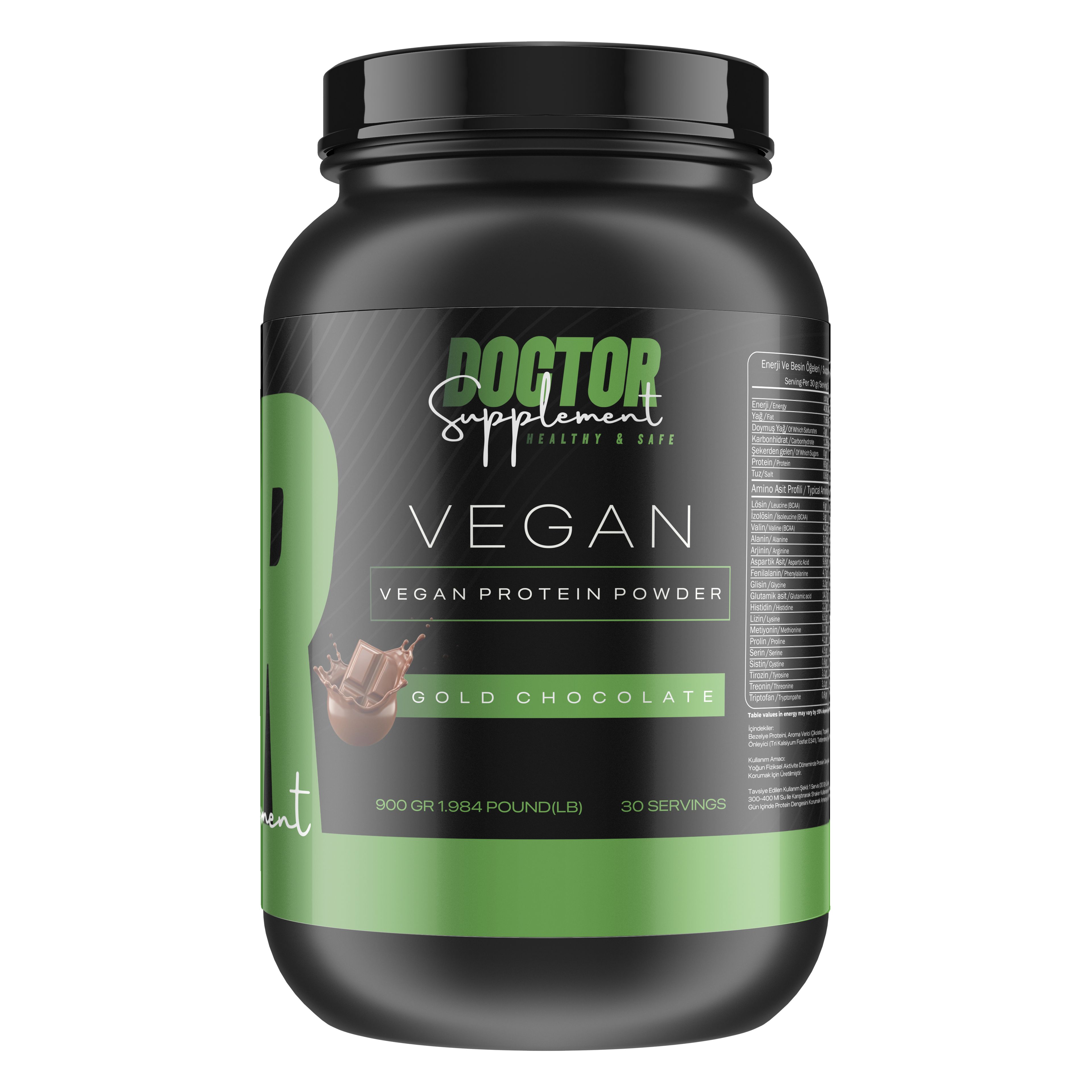 GOLDEN WHEY 900 GR 25 SERVİS VEGAN AROMALI