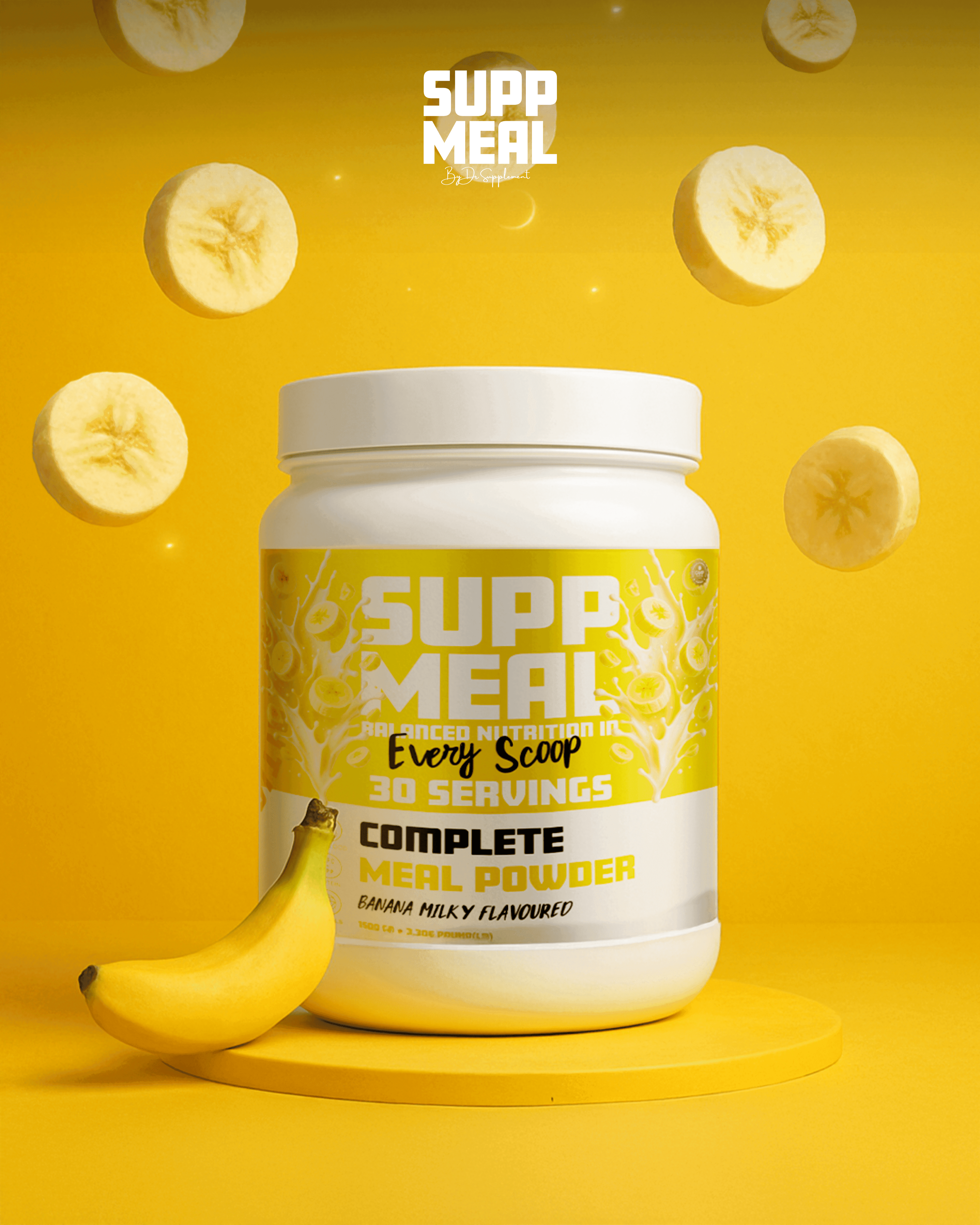 SUPPMEAL ÖĞÜN TOZU 1500 GR 30 SERVİS MUZ AROMALI