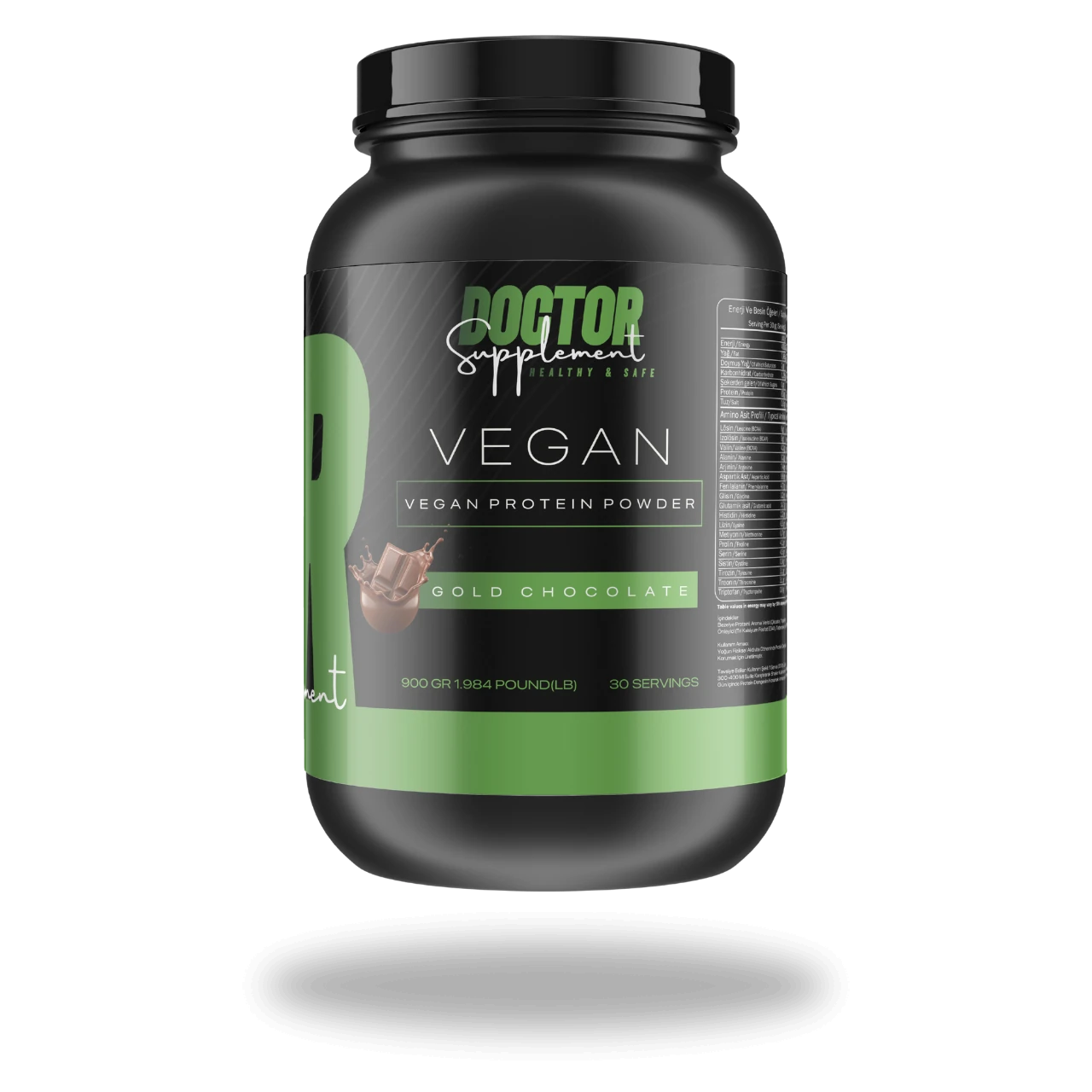 VEGAN PROTEİN 900 GR 25 SERVİS ÇİKOLATA 