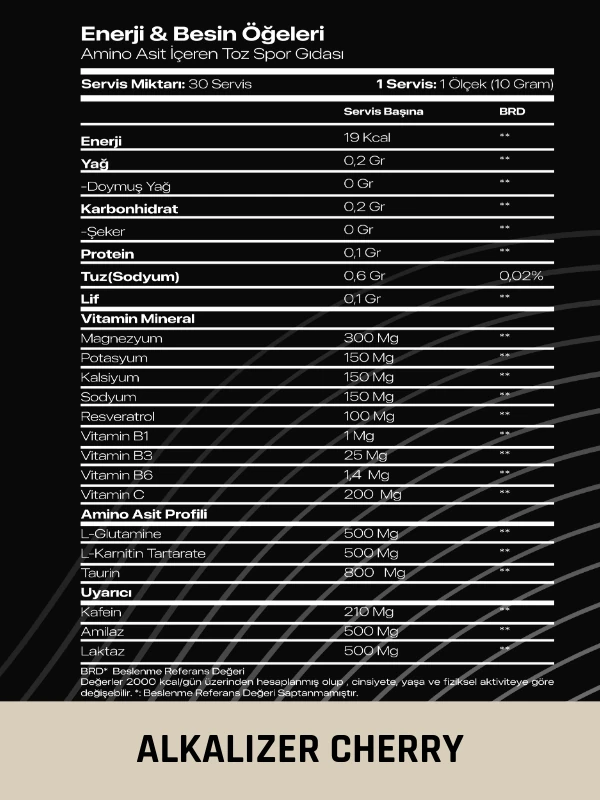 ALKALIZER 300GR 30SERVİS VİŞNE