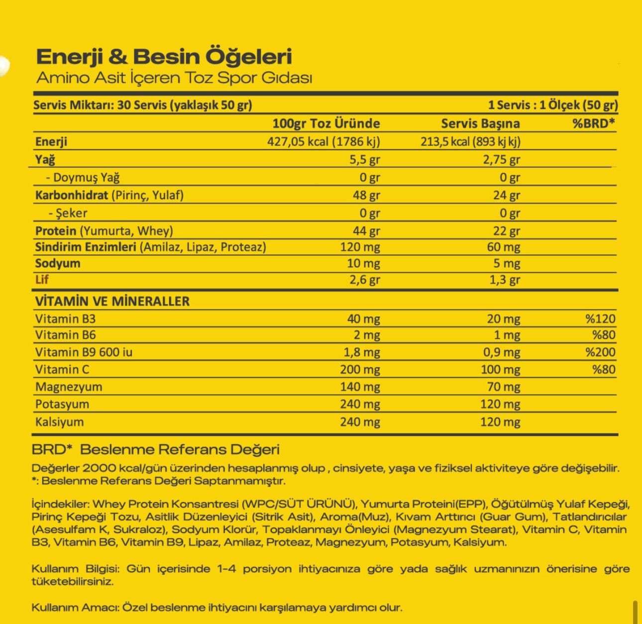 SUPPMEAL ÖĞÜN TOZU 1500 GR 30 SERVİS