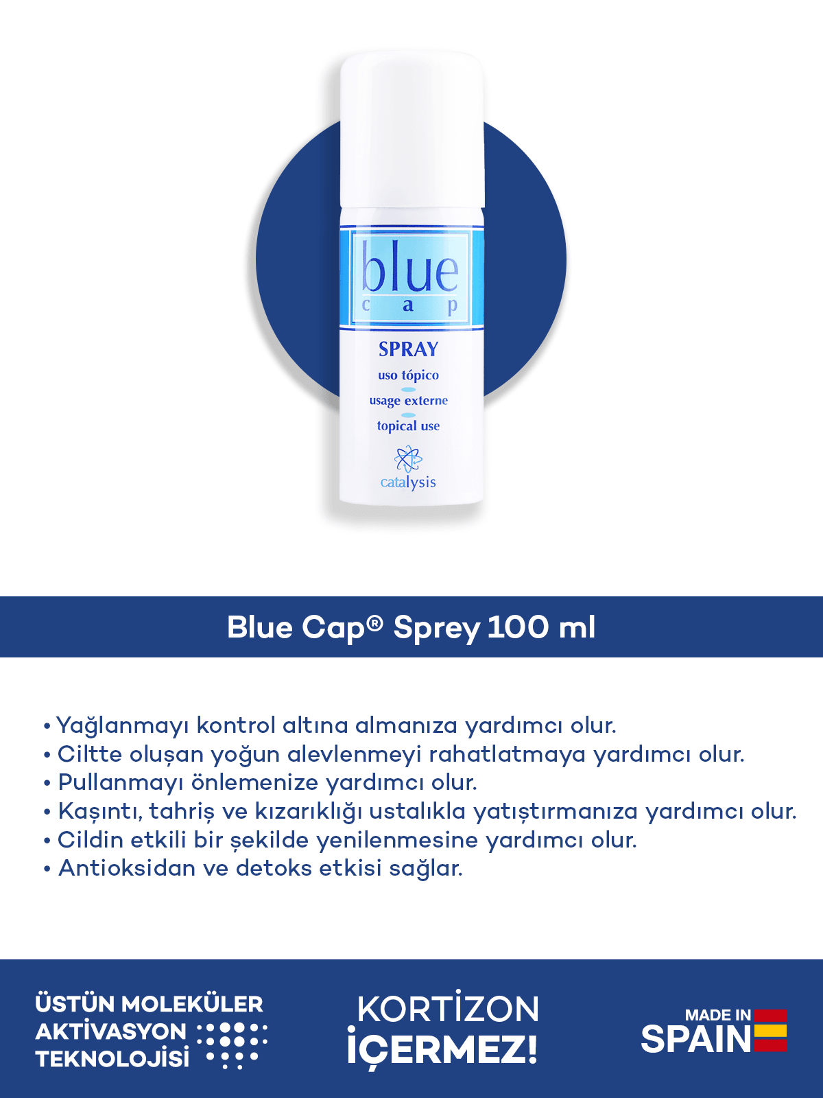 Blue Cap® Köpük 100 ml + Blue Cap® Sprey 100 ml