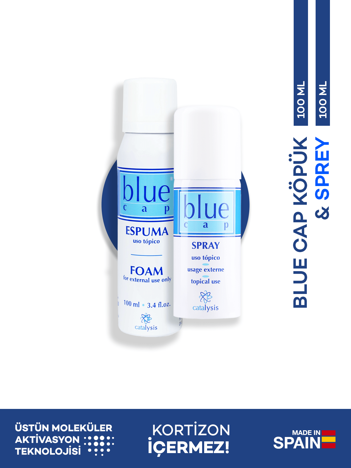 Blue Cap® Köpük 100 ml + Blue Cap® Sprey 100 ml