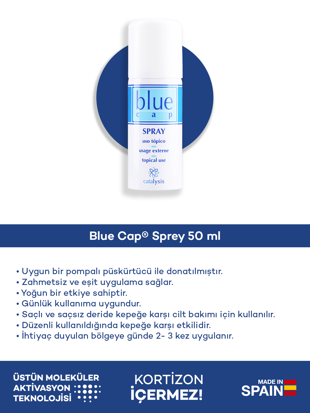 Blue Cap® Şampuan 150 ml + Blue Cap® Sprey 50 ml