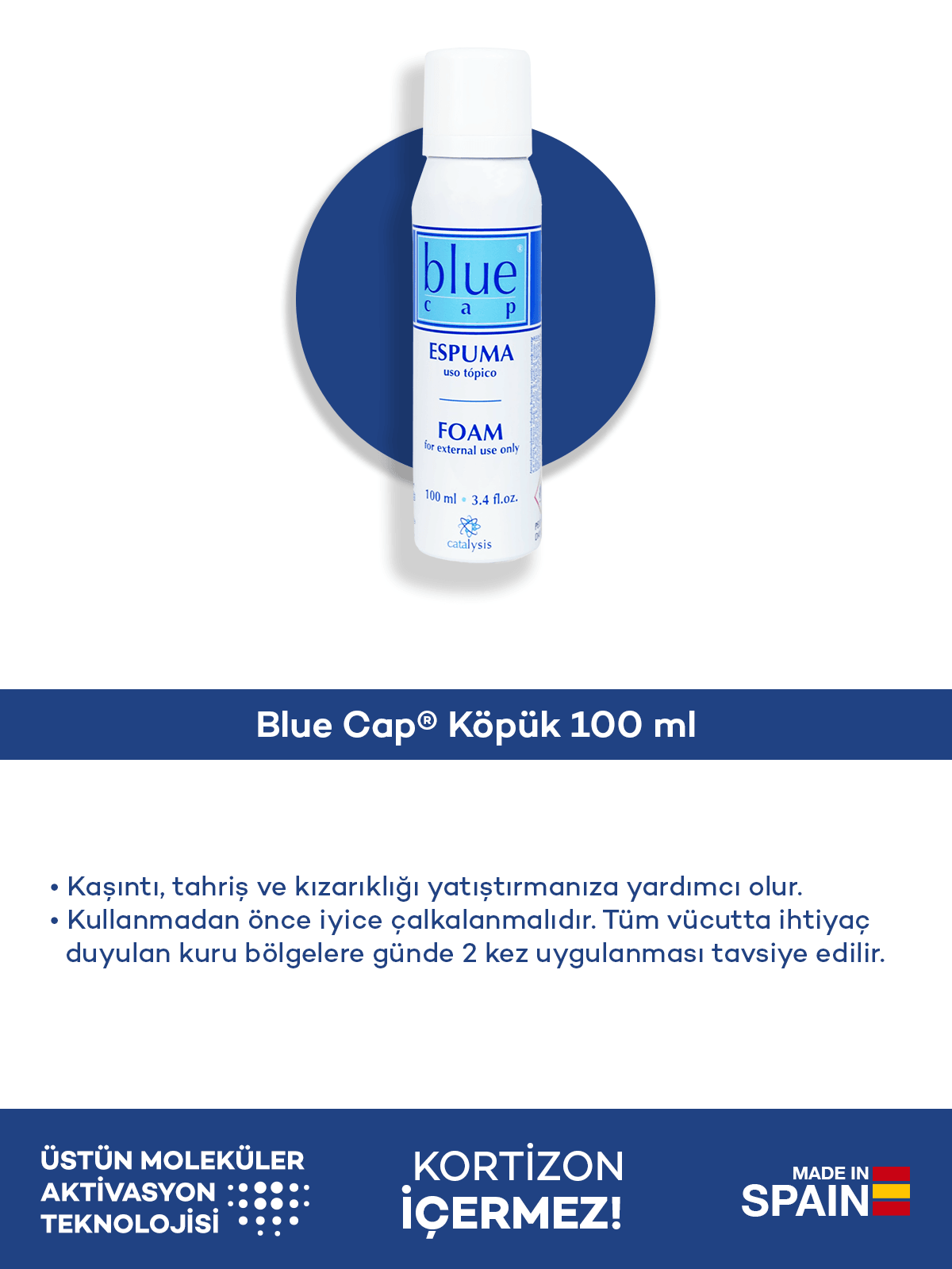 Blue Cap® Krem 50 gr + Blue Cap® Köpük 100 ml