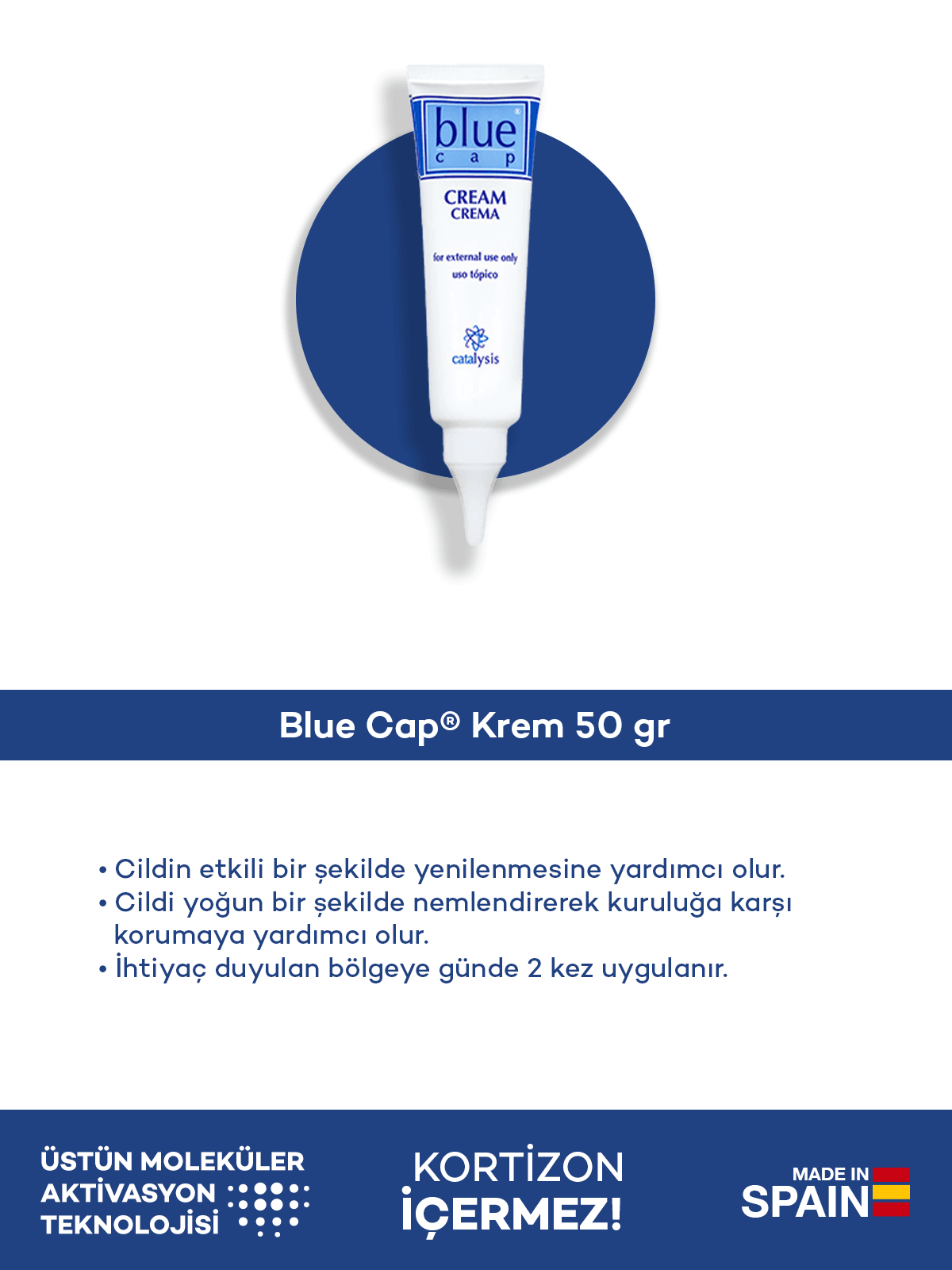 Blue Cap® Krem 50 gr + Blue Cap® Sprey 50 ml