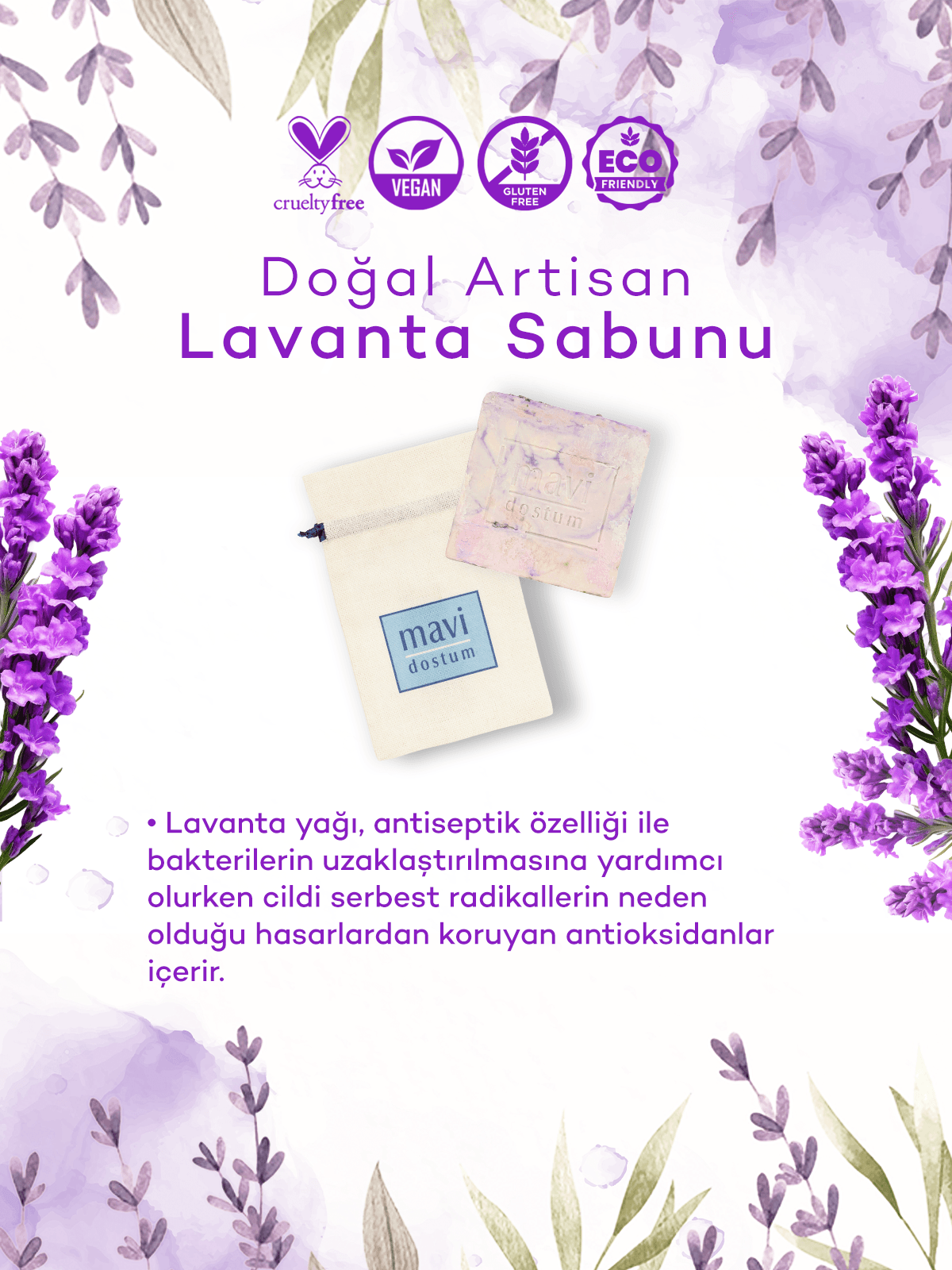 Artisan Lavanta Yağı Sabunu + Artisan Kayısı Çekirdeği Sabunu Avantajlı Set