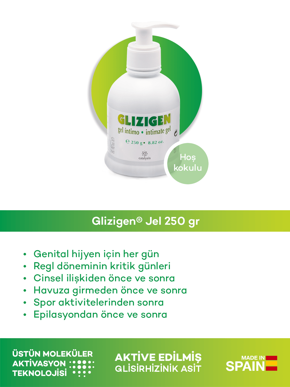 Glizigen® Jel 250 gr + Glizigen® Sprey 60 ml Genital Hijyen Seti