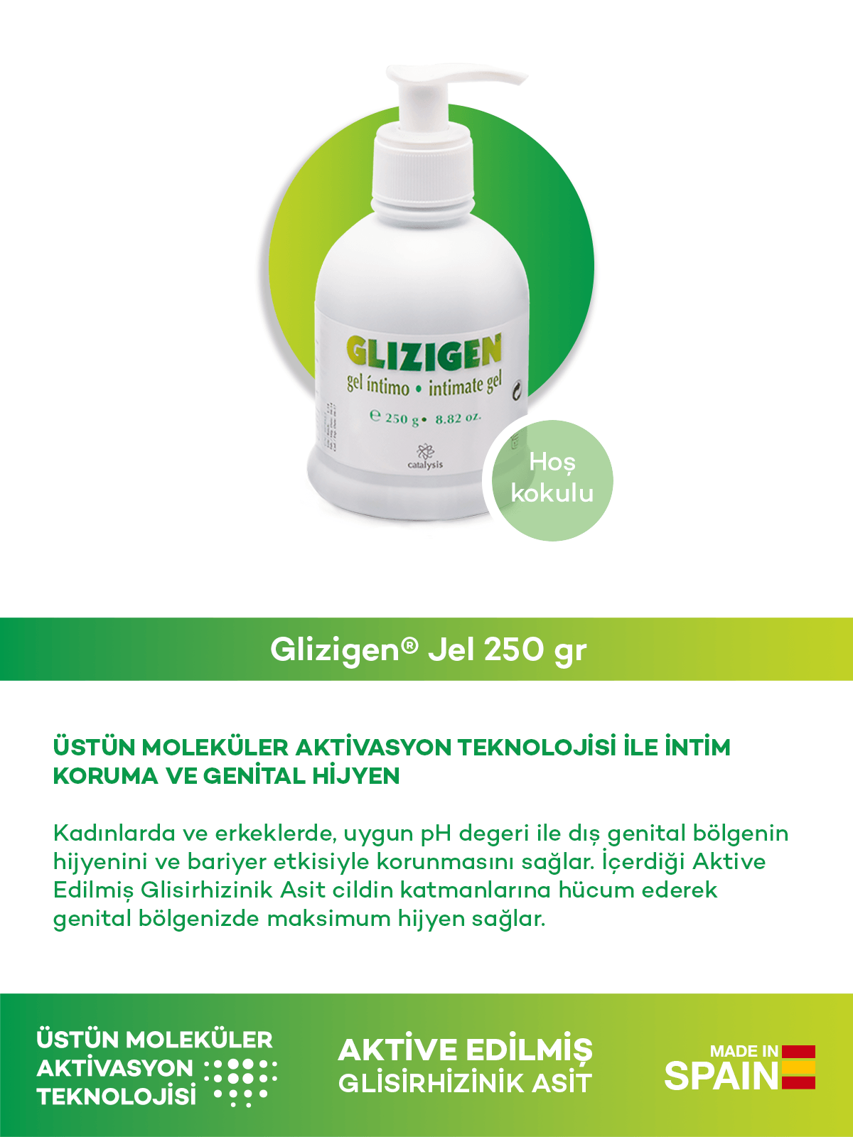 Glizigen® Jel 250 gr + Glizigen® Sprey 60 ml Genital Hijyen Seti