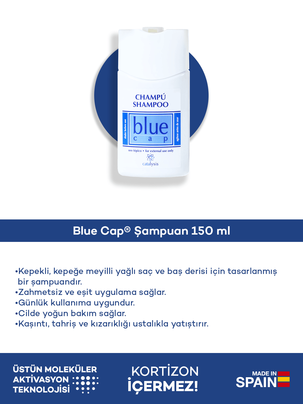 Blue Cap® Şampuan 150 ml + Blue Cap® Köpük 100 ml 