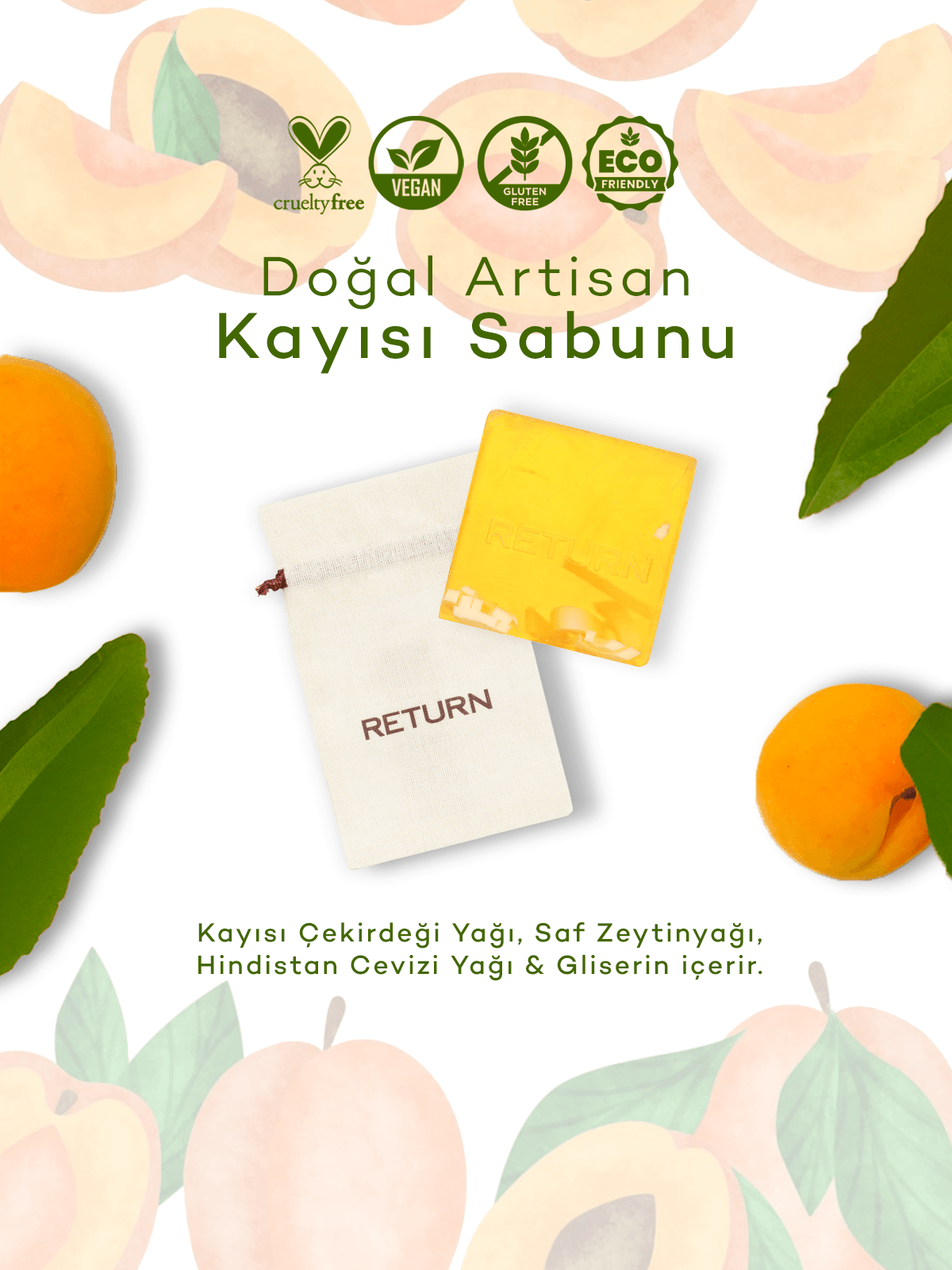 Artisan Kayısı Çekirdeği Sabunu