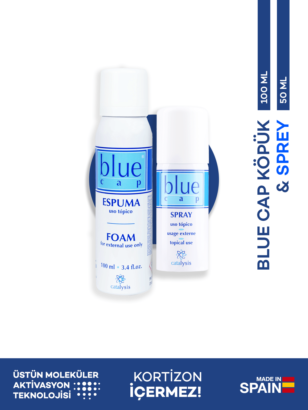 Blue Cap® Köpük 100 ml + Blue Cap® Sprey 50 ml