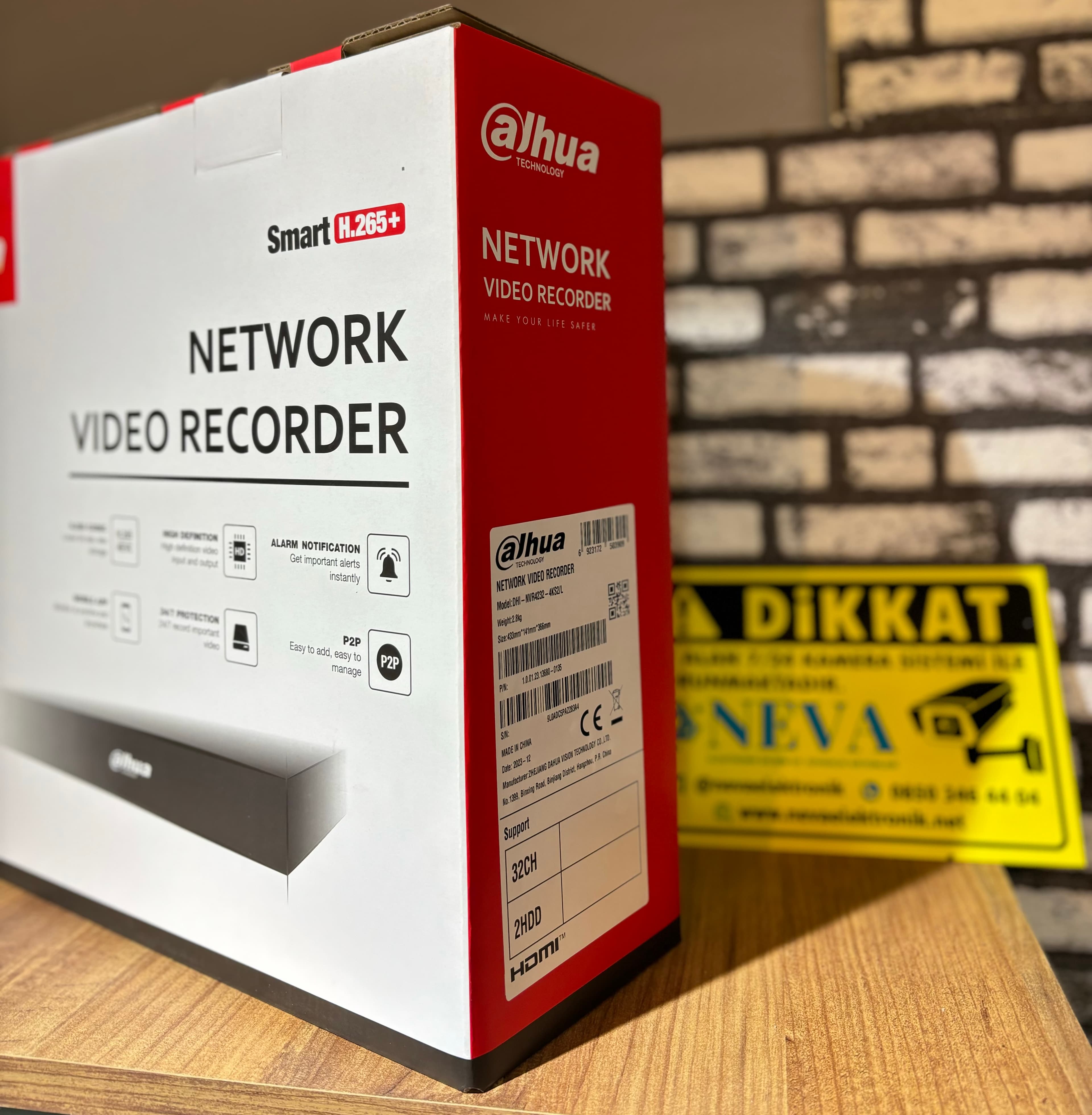 Dahua NVR4232-4KS2/L H265+ 2 HDD 32 Kanal NVR