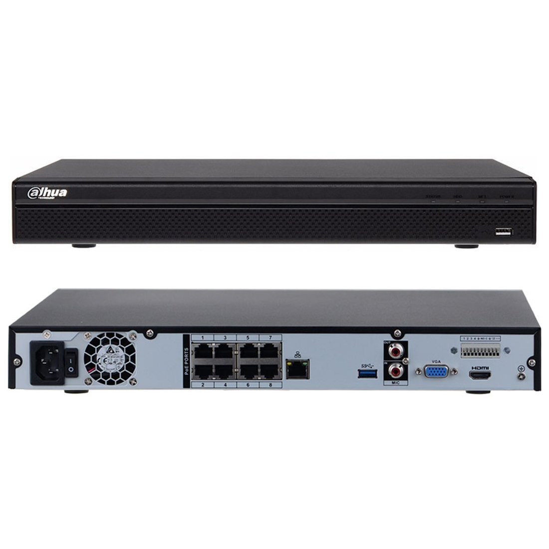 Dahua DHI-NVR4208-8P-4KS2/L 8 Kanal 8 Poe H265 Nvr Kayıt Cihazı