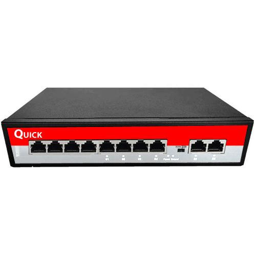QUICK 8 PORT POE 2 Uplink 120Watt Poe Switch
