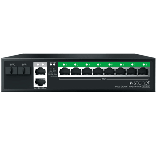 Stonet 8 Port Poe Full Gigabit 2XGB Ethernet 2XSFP