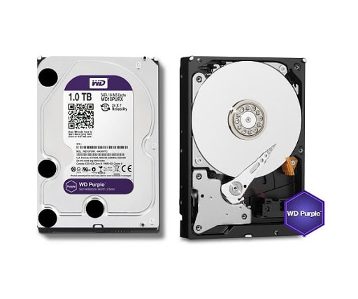 Wd Purple Hard Disk 1TB 7/24 Orjinal Distribütör Garantili