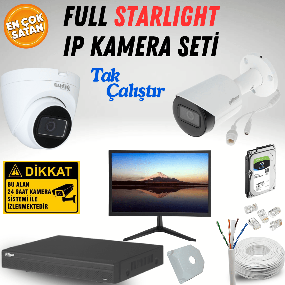 Dahua 5MP Ultra HD Seçenekli IP Kamera Seti