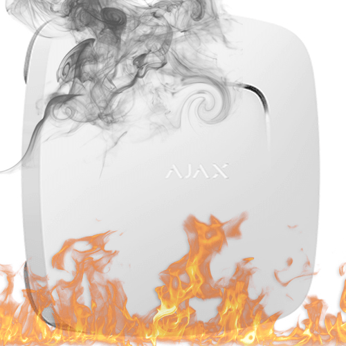 AJAX FireProtect, Kablosuz, Isı ve Duman Dedektörü, BEYAZ