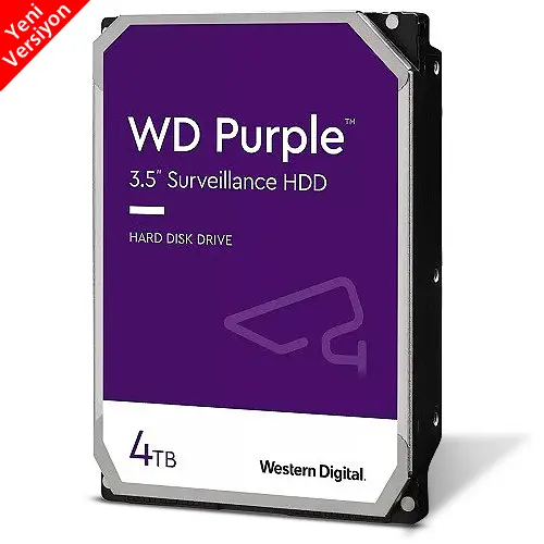 Western Digital Purple 4TB Orjinal Distribütör Garantili