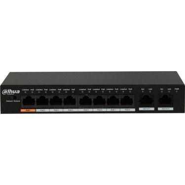 Dahua PFS3010-8ET-65 8 Port Poe 2 Uplink Poe Switch