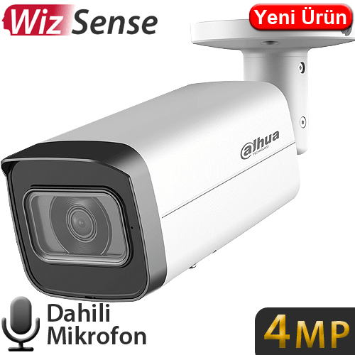 Dahua IPC-HFW2441T-AS 4MP H265+ Starlight Wizsense Sesli Poeli