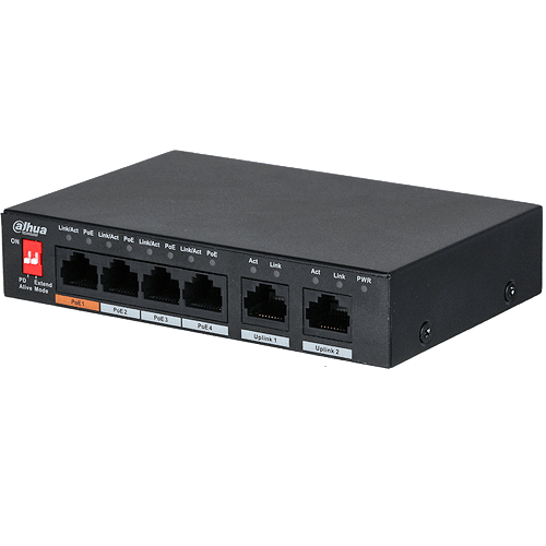 Dahua PFS3006-4ET-60 4-Port Hızlı Ethernet PoE Switch