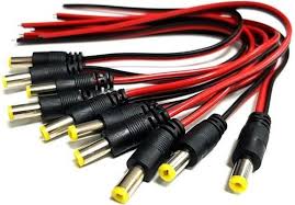 1 Adet DC Erkek Power Jack-Enerji Jakı Kablo 25cm 'lik