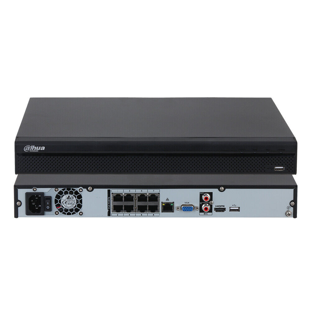 Dahua NVR4208-8P-4KS3 8 Kanal 8 Poe H265+ Nvr Kayıt Cihazı