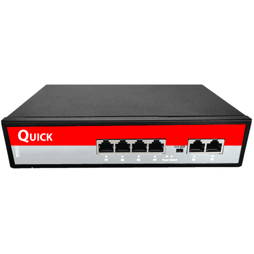 QUICK 4 PORT POE 2 Uplink 78Watt Poe Switch