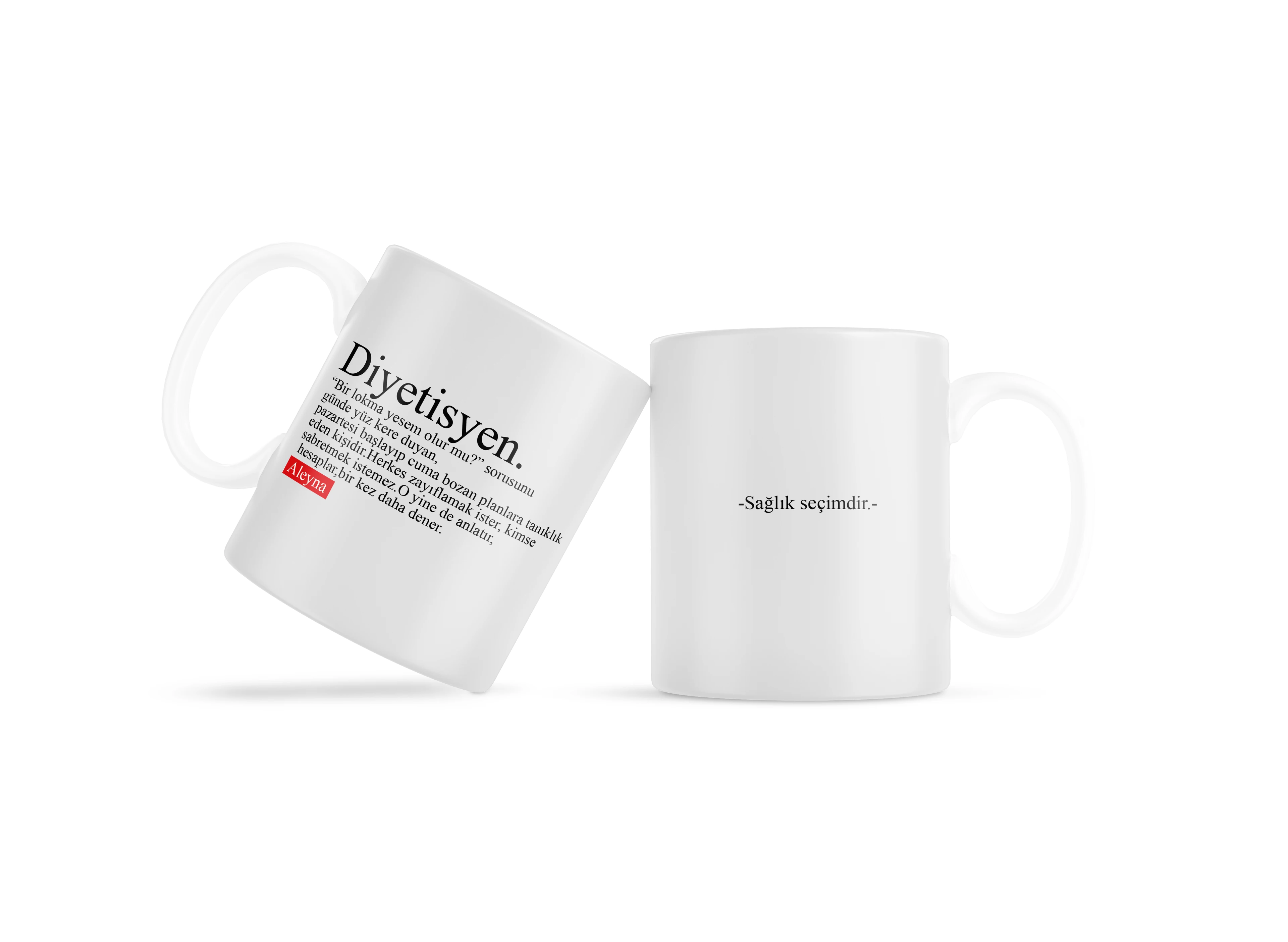 Diyetisyen Nedir Esprili Kupa Bardak