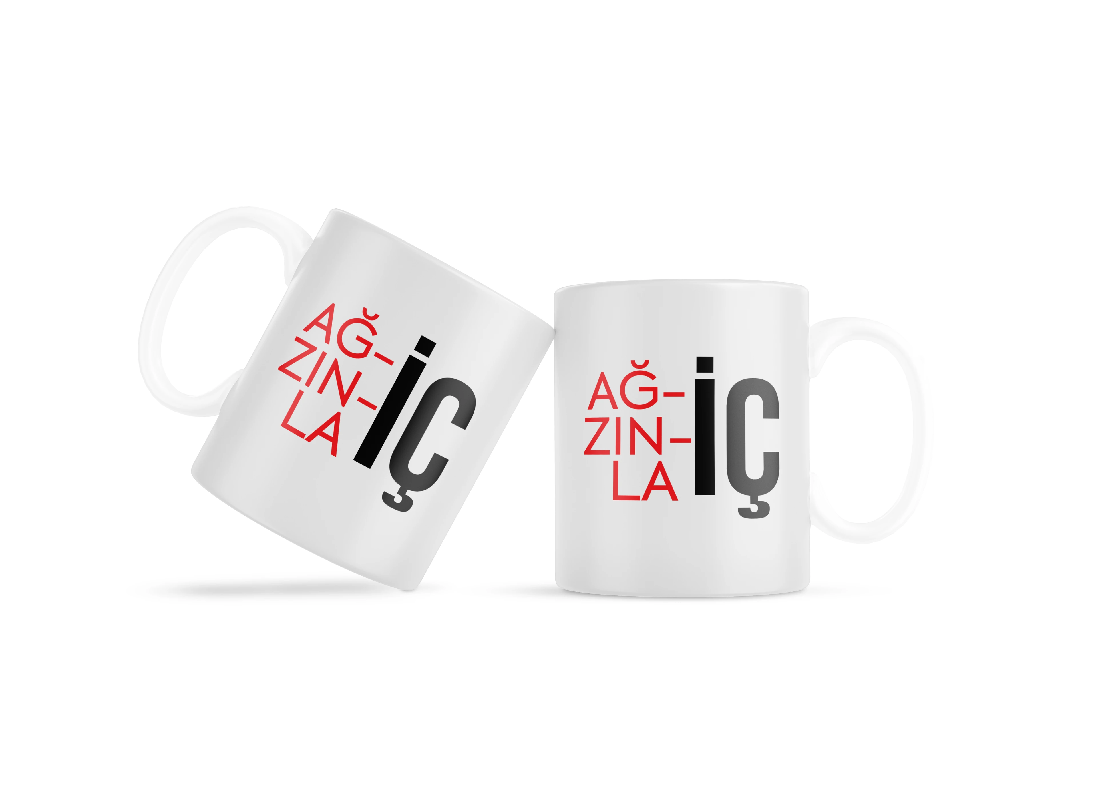 Ağzınla İç Esprili Kupa Bardak