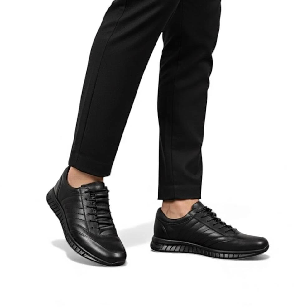 Erkek Hakiki Deri Spor Ayakkabı Ortopedik Taban Rahat Kalıp Günlük Ayakkabı