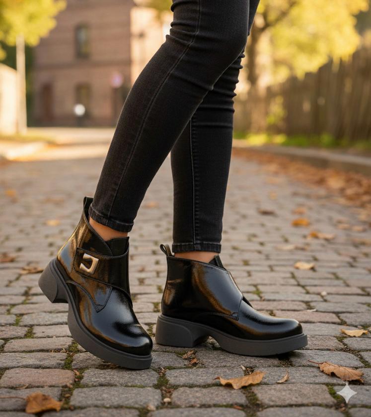 Mira Kadın Deri Bot Ortopedik Tabanlı Extra Rahat Özel Termolight Taban Bot