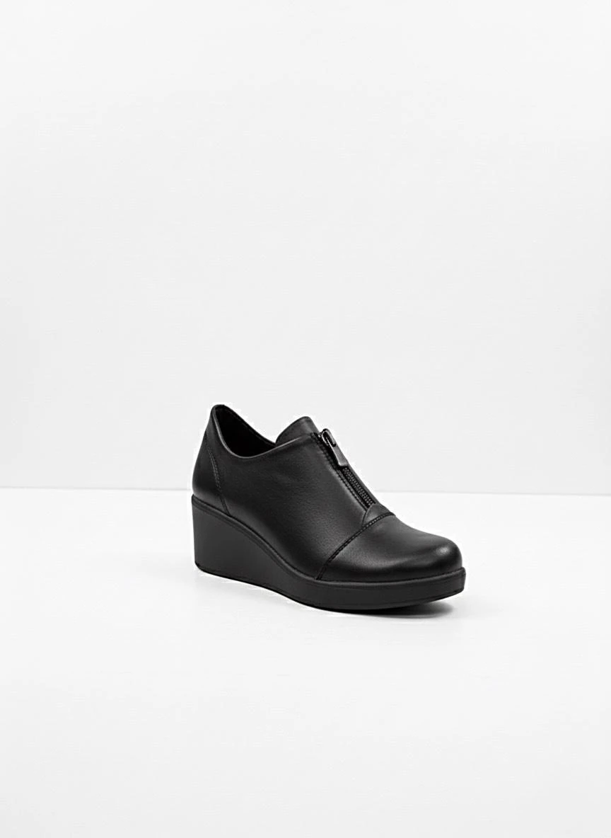 Mira Kadın Deri Ortopedik Dolgu Taban Ayakkabı Rahat Kalıp Günlük Ayakkabı