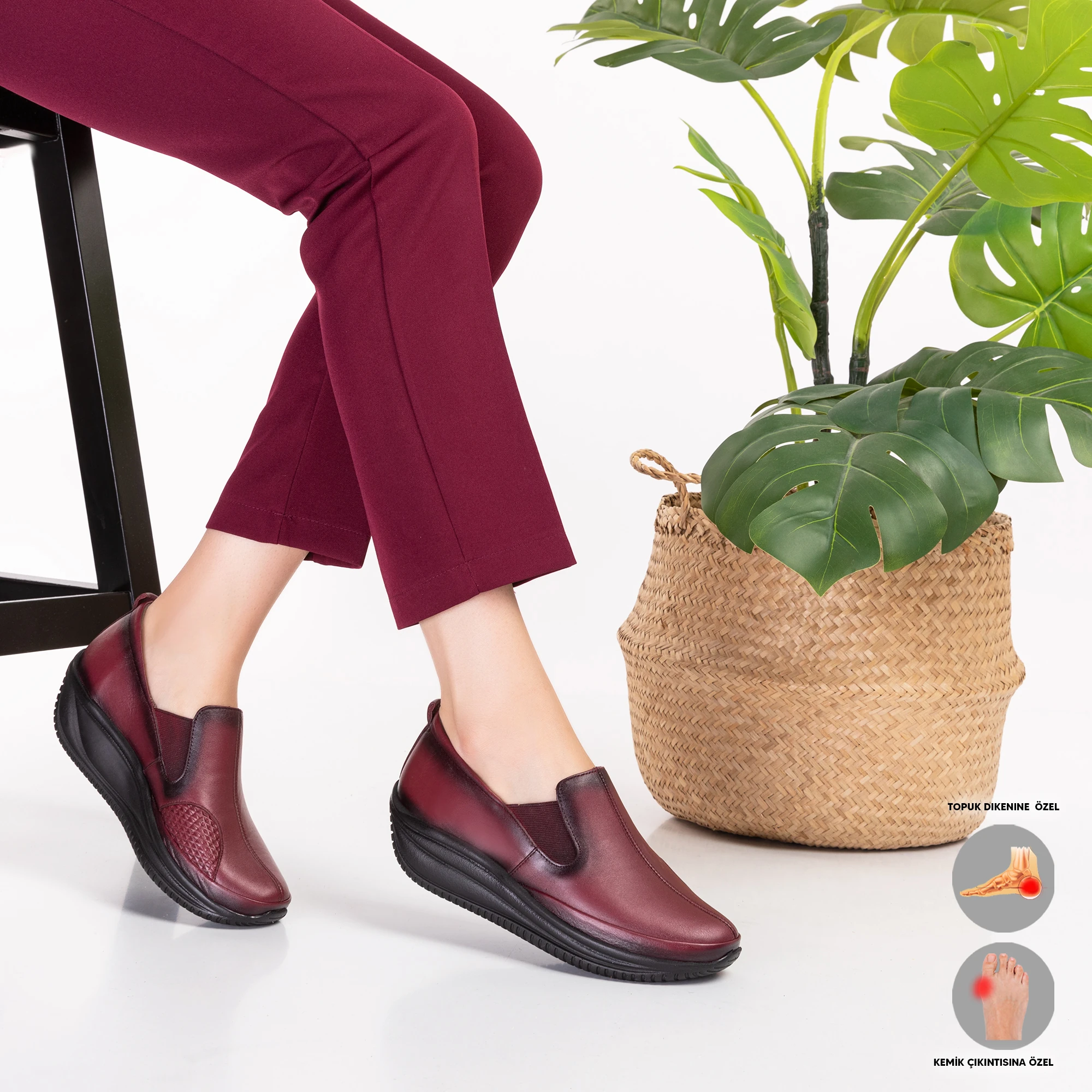 Mira Ortopedik Kadın Deri Ayakkabı