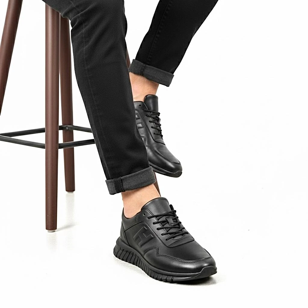 Erkek Hakiki Deri Spor Ayakkabı Ortopedik Taban Rahat Kalıp Günlük Ayakkabı