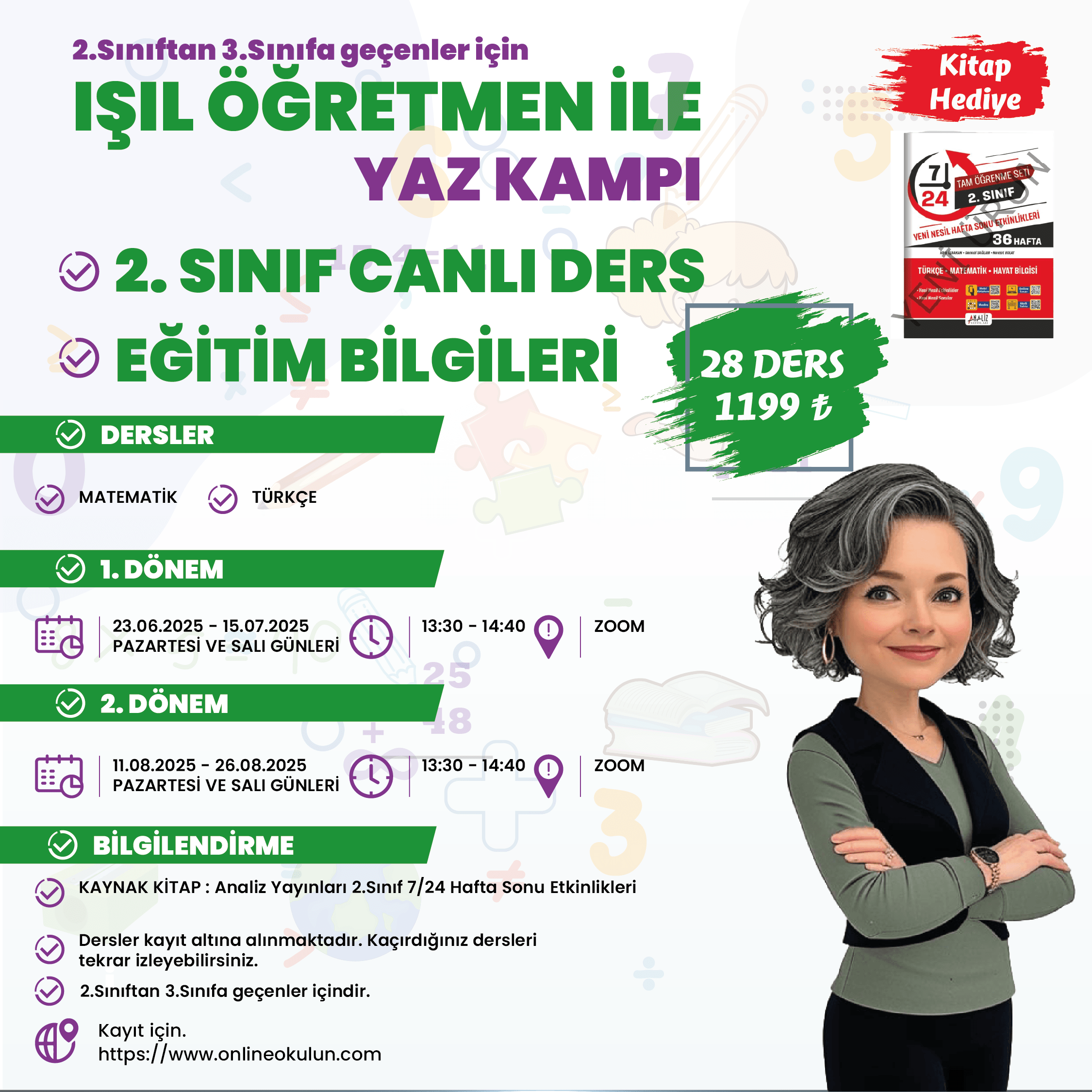 2.Sınıf Işıl Öğretmen ile Yaz Kampı Paketi