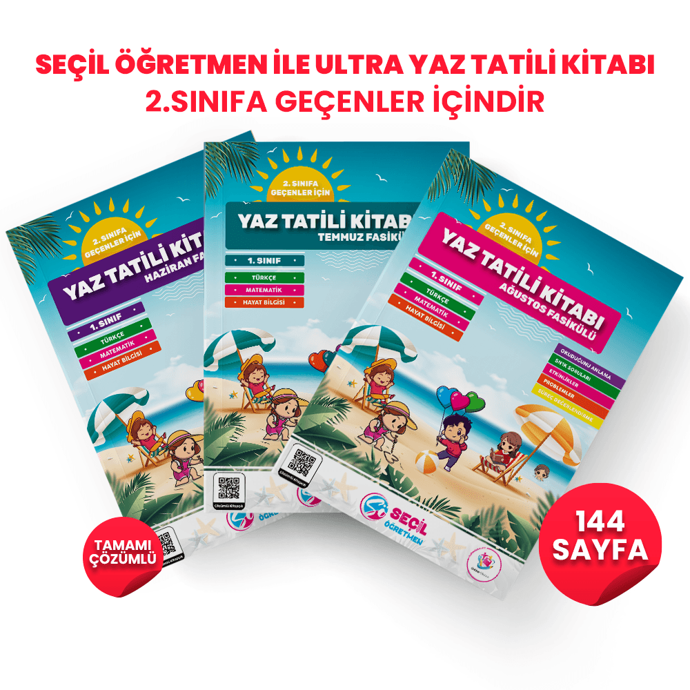 1.Sınıf Seçil Öğretmen ile Yaz Kampı Paketi