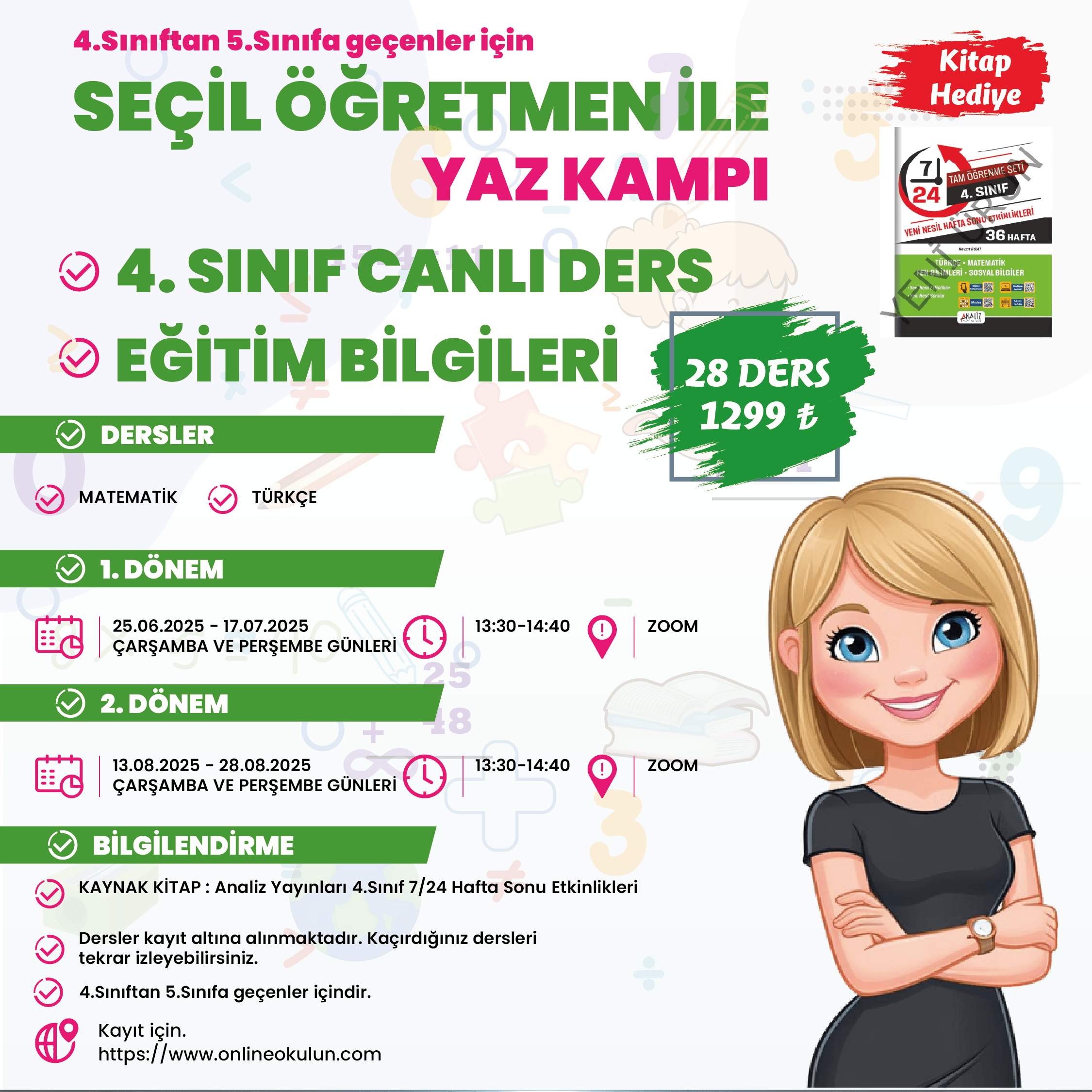 4.Sınıf Seçil Öğretmen ile Yaz Kampı Paketi
