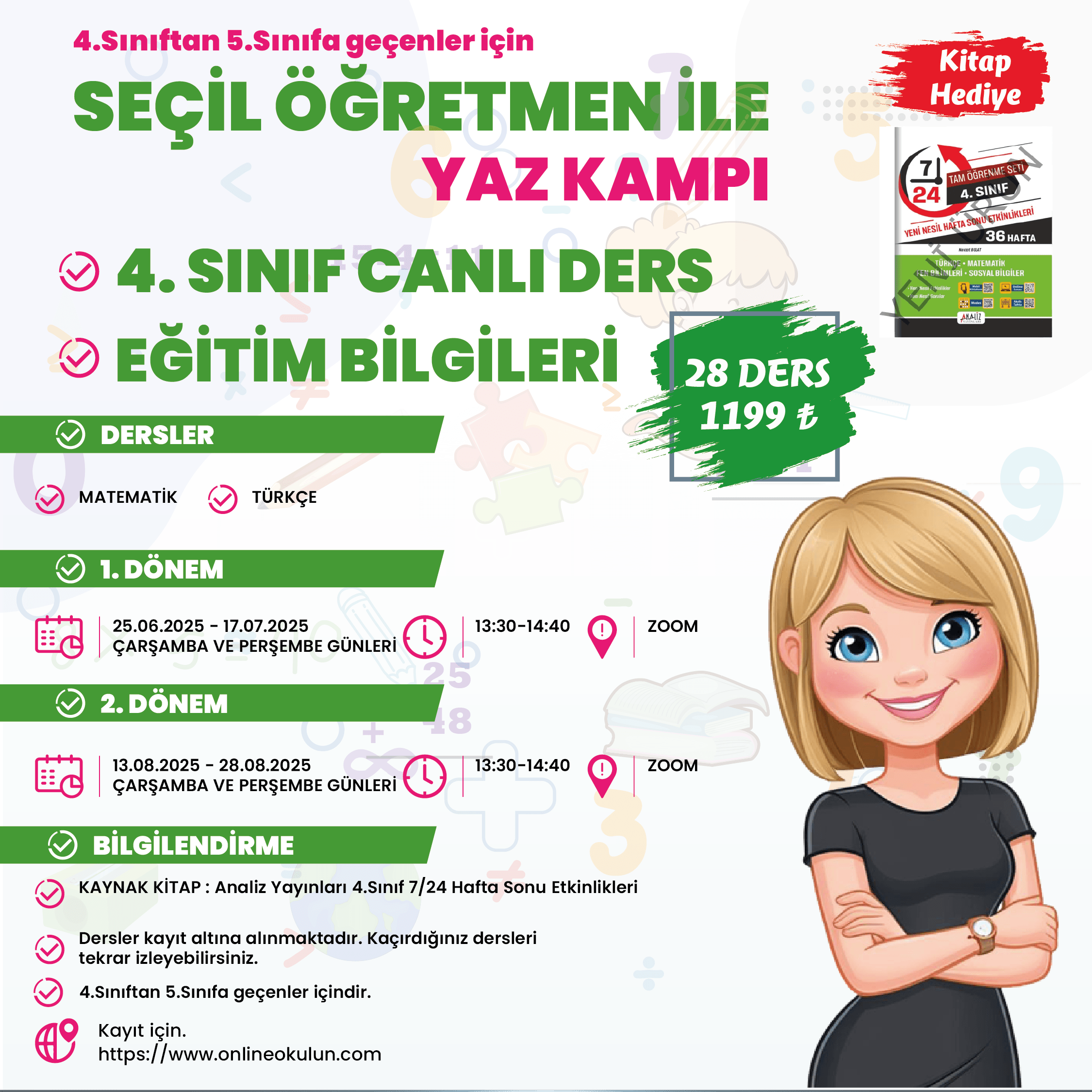 4.Sınıf Seçil Öğretmen ile Yaz Kampı Paketi