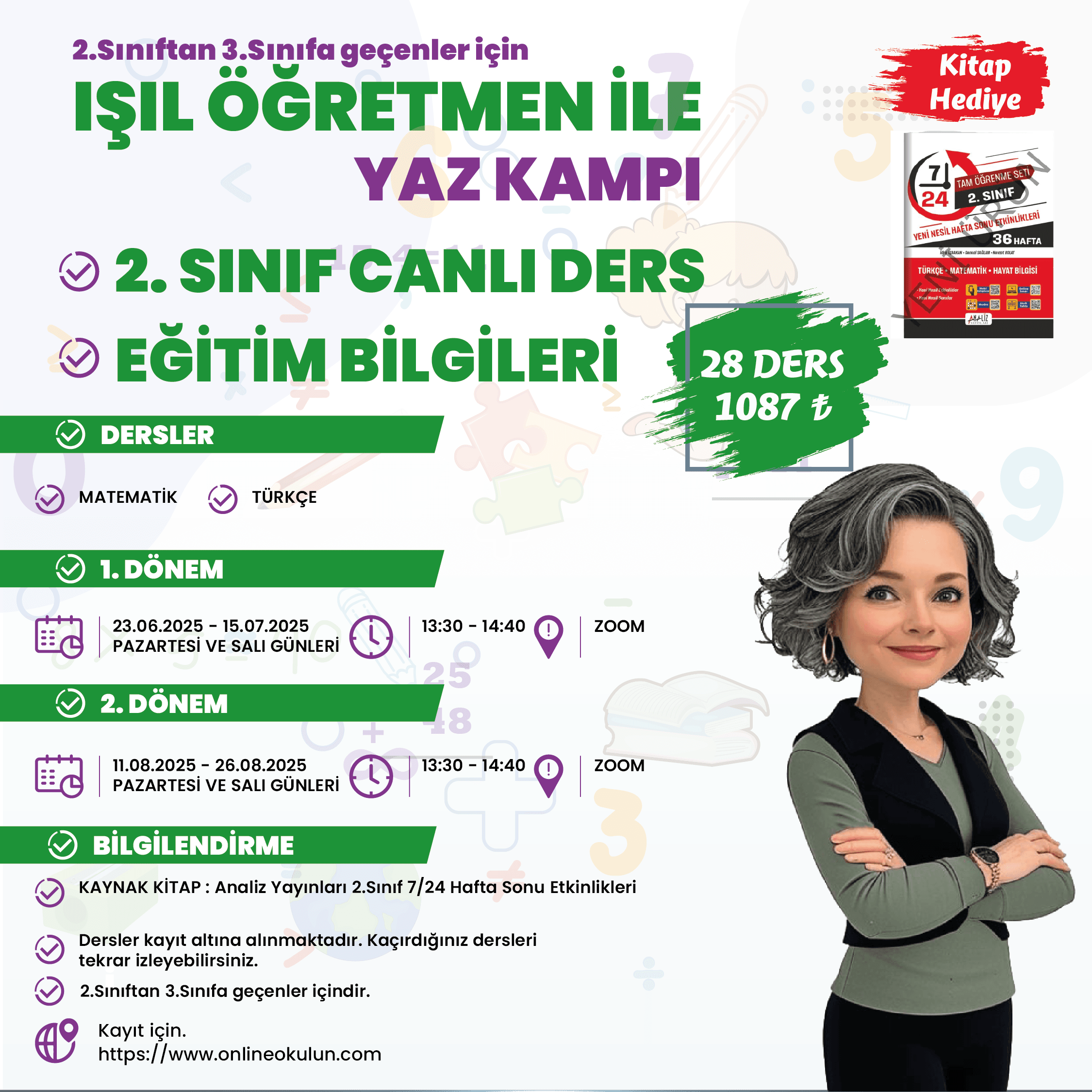2.Sınıf Işıl Öğretmen ile Yaz Kampı Paketi