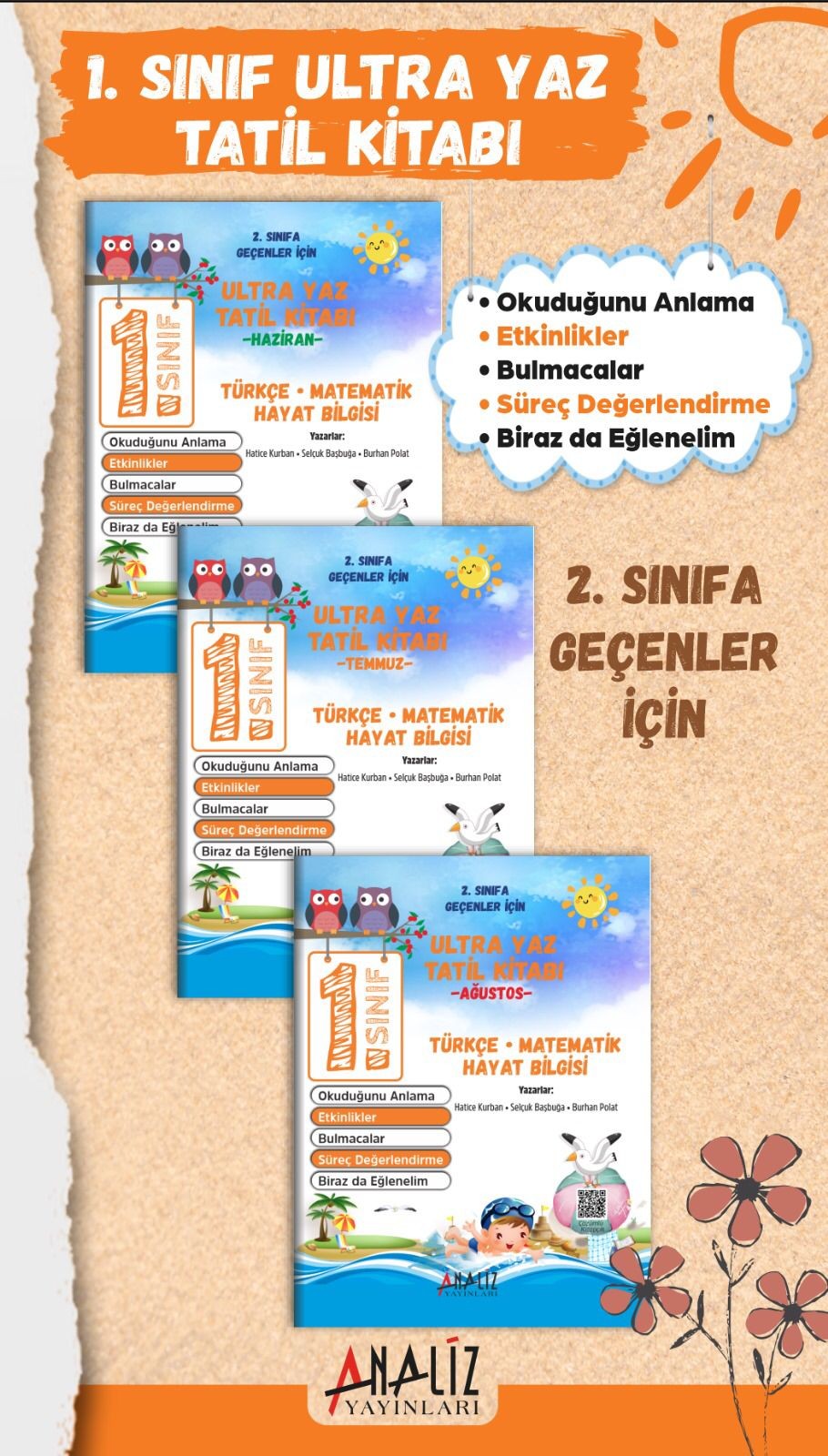 1.SINIF ULTRA YAZ TATİL KİTABI (ANALİZ YAYINLARI)