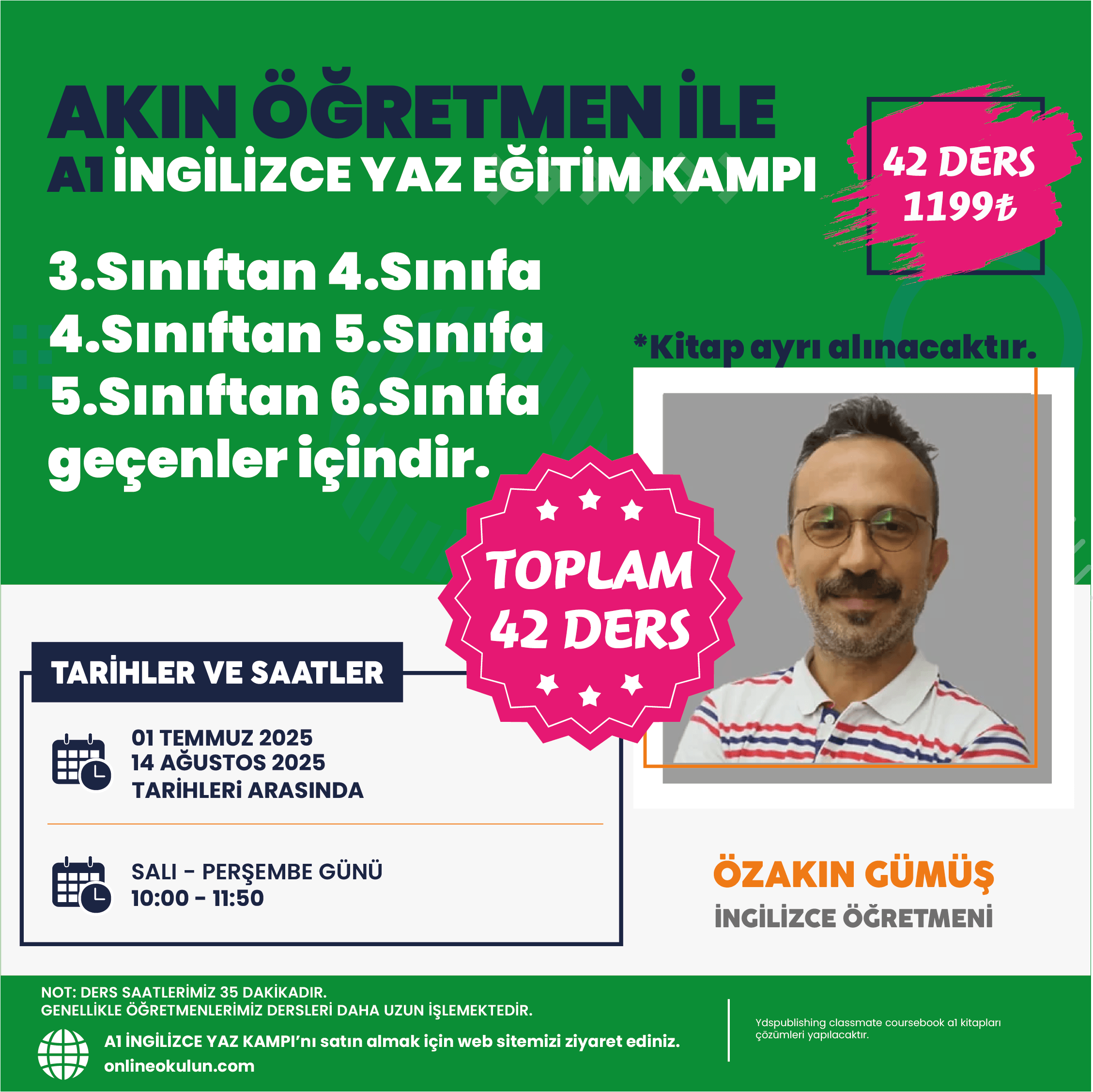 Özakın Öğretmen ile A1 İngilizce Eğitim Kampı